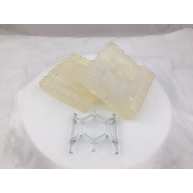 A clear acrylic prototype part created using our low-volume silicone tooling and molding service. A clear acrylic prototype part created using our low-volume silicone tooling and molding service.